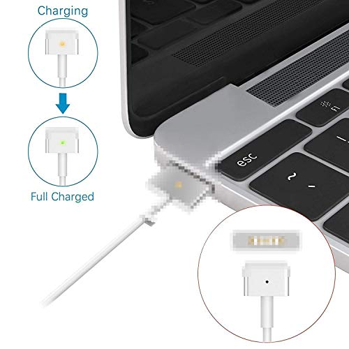 AndMore Cargador Compatible con Mac Air, 45W Adaptador 2 para Mac Air, Mac Air 11" 13" Pulgadas A1466/A1465/A1436/A1435 - Mediados 2012, 2013, 2014, 2015, 2017 Modelos