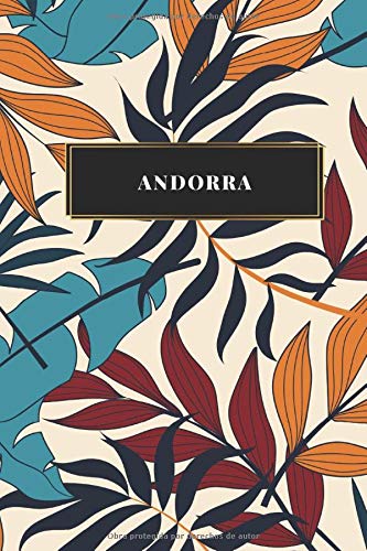 Andorra: Cuaderno de diario de viaje gobernado o diario de viaje: bolsillo de viaje forrado para hombres y mujeres con líneas