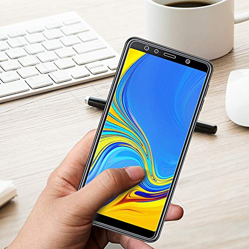 ANEWSIR [2 Pack] Protector de Pantalla para Samsung Galaxy A7 2018 Samsung A7 2018 Protector Pantalla, Samsung A7 2018 Cristal Templado [Resistente a Arañazos] [Ultra-Transparente] [Sin Burbujas]