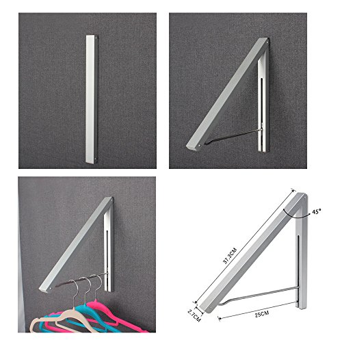 Anjuer Perchero de Pared Percha Plegable para ahorrar espacio (2 paquetes)