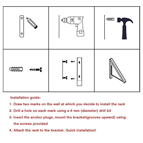 Anjuer Perchero de Pared Percha Plegable para ahorrar espacio (2 paquetes)