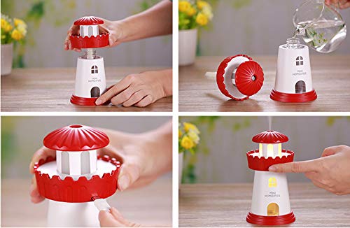 ANRIRA Humidificador de Escritorio portátil del Mini humectador del Aire del humectador del USB para el Coche casero de la Oficina,Gray