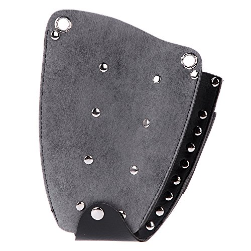 Anself - Bolsa de peluquería de cuero, sostenedor caso de tijeras con correa de hombro