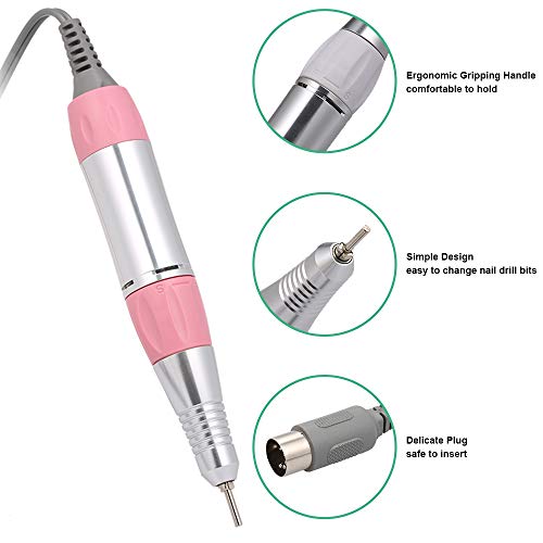 Anself Eléctrica Lima de Uñas, Torno de Uñas accesorio para la manicura y la pedicura, TP271,TP202, TP288, TP278