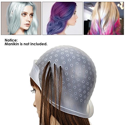 Anself Kit de Pelo Tinte para Colorear Cepillo Peluquería Delantal Pelo Cap Gancho Clips de Peluquería para Seccionar Teñido Herramienta