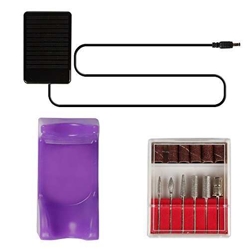 Anself Torno Taladro Lima Pulidor Eléctrico de Uñas (Rosa)