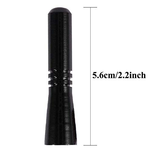 Antena De Coche, Antena De Varilla Corta, Antena De Tapa De Azotea Universal Corta Universal Auto Antena De Varilla Corta Vehículos Coche Mini Techo Adecuado Para Todos Los Automóviles (Negro)