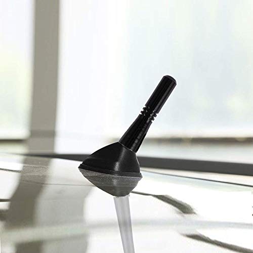 Antena De Coche, Antena De Varilla Corta, Antena De Tapa De Azotea Universal Corta Universal Auto Antena De Varilla Corta Vehículos Coche Mini Techo Adecuado Para Todos Los Automóviles (Negro)