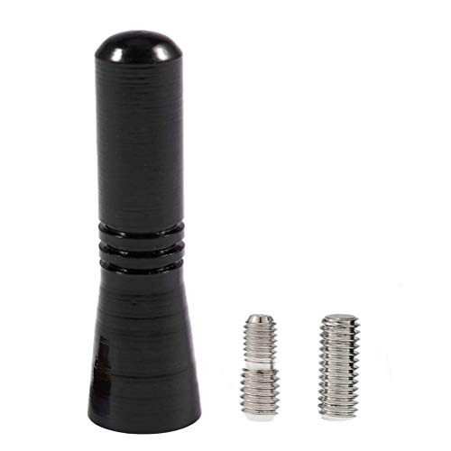 Antena De Coche, Antena De Varilla Corta, Antena De Tapa De Azotea Universal Corta Universal Auto Antena De Varilla Corta Vehículos Coche Mini Techo Adecuado Para Todos Los Automóviles (Negro)