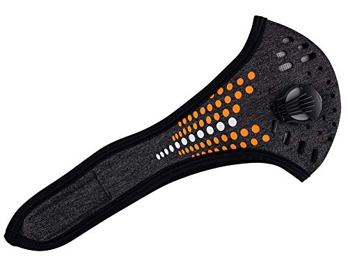 Anti-Polvo Máscara Protectora Smog Face Mask Filtro de Polvo Cubierta Máscaras de Correr Ciclismo MFAZ Morefaz Ltd (Dots Dark Grey)