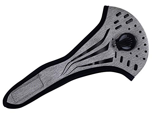 Anti-Polvo Máscara Protectora Smog Face Mask Filtro de polvo Cubierta Máscaras de Correr Ciclismo MFAZ Morefaz Ltd (Dots Grey)