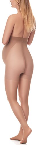 Antie Premamá Medias para mujer 40 DEN M5109 (Marrón Claro, M (Tamaño del fabricante: 3))