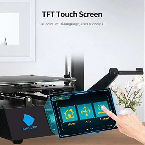 ANYCUBIC Mega S Impresora 3D Tamaño de impresión 210 x 210 x 205 mm Con Ultrabase calefactada Pantalla táctil de 3.5" Funciona con TPU/PLA/ABS