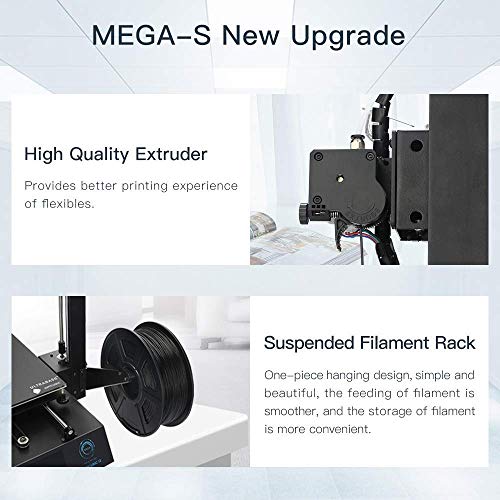 ANYCUBIC Mega S Impresora 3D Tamaño de impresión 210 x 210 x 205 mm Con Ultrabase calefactada Pantalla táctil de 3.5" Funciona con TPU/PLA/ABS