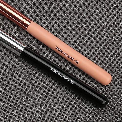 Aodow Planas angulares de Contorno de Cepillo del Maquillaje, Mini Nariz Ángulo Pequeño Contorno sintético Kabuki cepillos, precisión Sculpting, Ceja Definición, Corrector (2 Unidades)