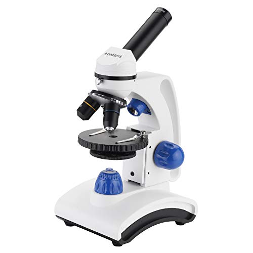 Aomekie Microscopio para Niños 64X-640X Microscopio Electrónico de Electrones Profesional con luz LED