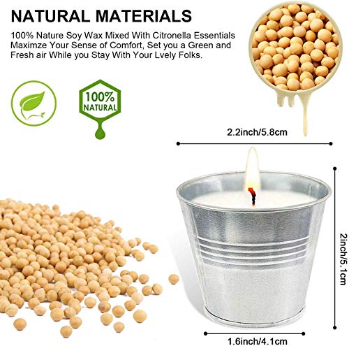 Aottom Velas Antimosquitos Exterior, 12 Velas de Citronela Antimosquitos Vela Perfumada para repeler Mosquitos e Insectos Velas Aromaticas para Exteriores, Camping, Jardín