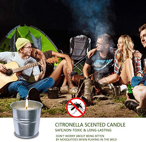 Aottom Velas Antimosquitos Exterior, 12 Velas de Citronela Antimosquitos Vela Perfumada para repeler Mosquitos e Insectos Velas Aromaticas para Exteriores, Camping, Jardín