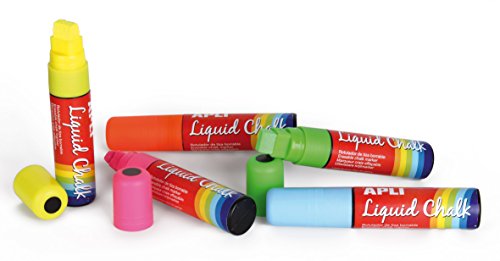 Apli Paper Ref. 13965 Liquid Chalk punta paralela 5 colores