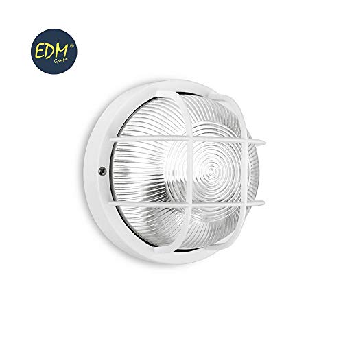 APLIQUE IP54 REDONDO BLANCO E27 40W DIAMETRO: 18,5 CM MOD.TARRAGONA