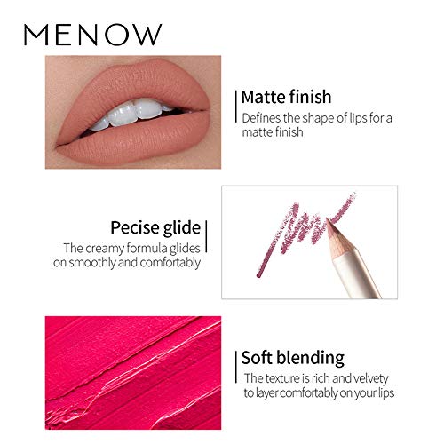 Apofly 1 Set Delineador De Labios 12 Colores Mate Impermeable De Labios Lápiz De Maquillaje Con La Caja De Almacenaje Diario Para Las Mujeres (a)