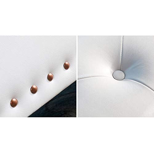 AquaBlue Gran Blanco con Estilo otomana Juguete for Guardar Objetos y Manta de Longitud de 40-120cm (Size : 100cm)