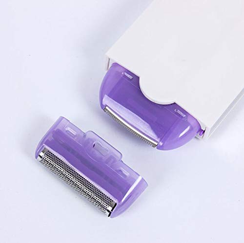 AQWWHY Depiladora eléctrica, 2 en 1 Depiladora de Cabello Recargable para Mujer, Máquina de Afeitar para depilar, Maquina de Afeitar en Bikini eléctrica para Uso en seco y en húmedo con LED