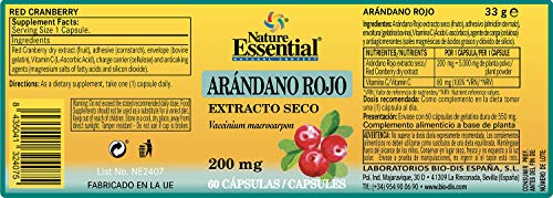Arándano rojo 5000 mg. (ext. seco 200 mg.) 60 cápsulas.