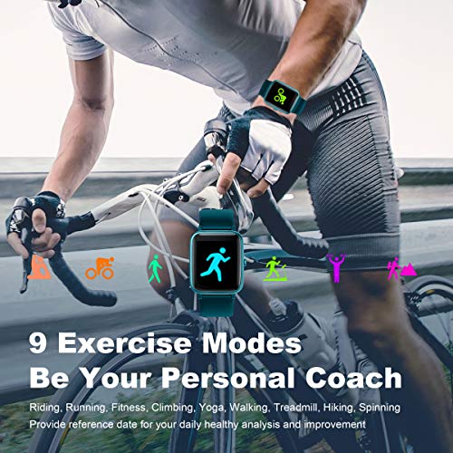 Arbily Reloj Inteligente Pantalla Táctil Completa Pulsera de Actividad Smartwatch Mujer Hombre Niño Reloj Deportivo a Prueba de Nadar Impermeable Podómetro Monitor de Sueño para iOS Android