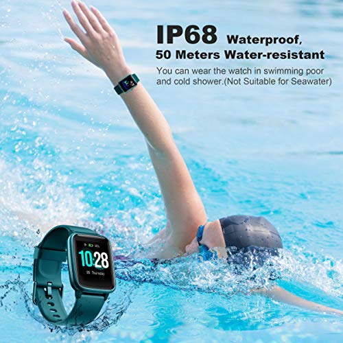 Arbily Reloj Inteligente Pantalla Táctil Completa Pulsera de Actividad Smartwatch Mujer Hombre Niño Reloj Deportivo a Prueba de Nadar Impermeable Podómetro Monitor de Sueño para iOS Android