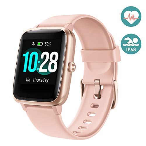 Arbily Smartwatch Mujer Hombre,【Versión Actualizada】Reloj Inteligente Pantalla Táctil Completa, Pulsera Impermeable IP68 de Monitor de Sueño Contador de Caloría Pulsómetros Podómetro para Android iOS