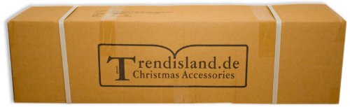 Árbol de Navidad artificial de 210 cm, 2,1 m de alta calidad, tipo abeto de Nordmann / del Cáucaso/boreal, puntas y hojas de pino moldeadas por inyección perfecta de polietileno, sistema de apertura plegable, en color verde, incl. soporte de metal, poco i