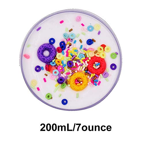 Arcilla Seca al Aire,White Cake Butter Fluffy Slime, Putty Soft Strechy Non-Sticky Cake Charm Butter Slime Supplies Stress Relief DIY Toy for Girls and Boys 7oz