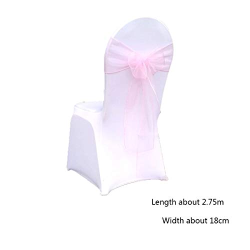 Arcos de silla, 2 piezas de color rosa banquete de boda decoración de la silla