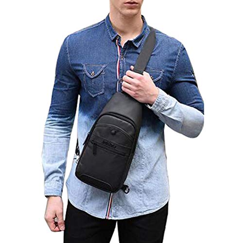 Arctic Hunter Bolso Pecho Hombre, Impermeable Bandoleras Cruzada, Mochilas Pequeñas para Ciclismo, Senderismo, Viaje