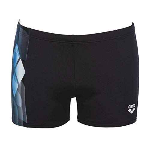 ARENA Bañador Minishort Mirrors Short, Hombre, Black/Turquoise, 95