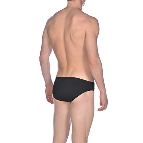 Arena M Brief Bañador Slip Hombre Essentials, Black-Yellow Star, 90