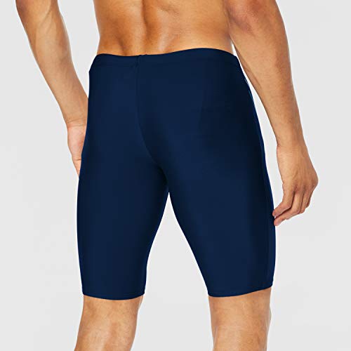 ARENA Men Jammer Straightline Bañador, Hombre, Navy-Turquoise-White, 36