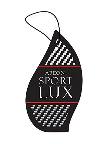 AREON Ambientador Coche Sport Lux Platino Colgante Colgar Olor Perfume Original Negro Cartón Retrovisor Casa Oficina 2D (Platinum Pack de 3)
