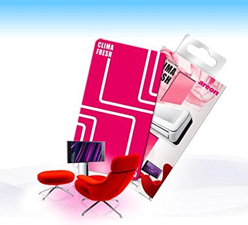 Areon Clima Fresh Ambientador Hermosa Casa Aire Acondicionado Rojo Original Hogar Salón Oficina Tienda Olor ( Lovely Home Pack de 3 )