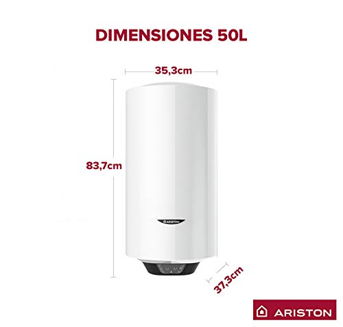 Ariston 3700509 Termo Eléctrico, 1800 W, 50V, Slim 50 L
