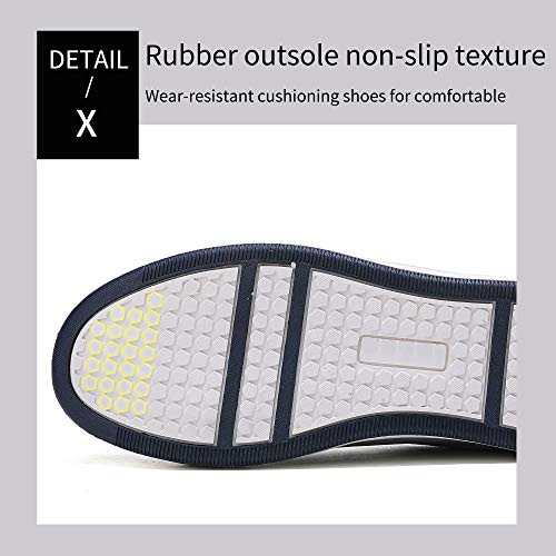 ARRIGO BELLO Zapatos Hombre Vestir Casual Zapatillas Deportivas Running Sneakers Corriendo Transpirable Tamaño 40-46 (44 EU, Gris)