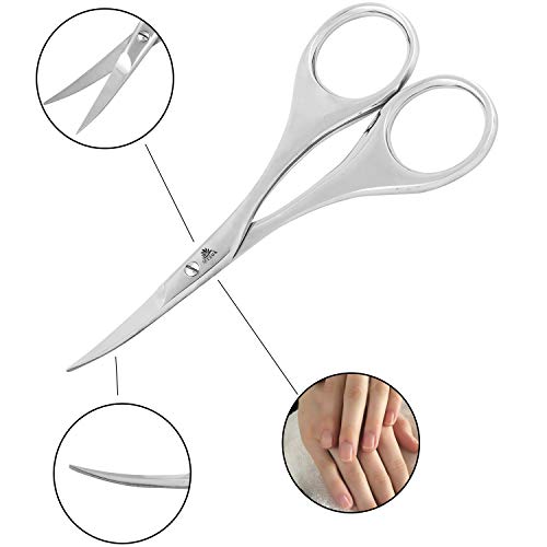 ARSUK Tijeras de manicura para uñas de Pedicura Utensilios y accesorios, acero inoxidable 9.0cm (Uña tijeras Estilo 8)