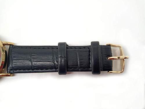 Art Design Sketch - Reloj de Pulsera Unisex analógico de Cuarzo, Correa de Piel, diseño de Ciervo y Hierba