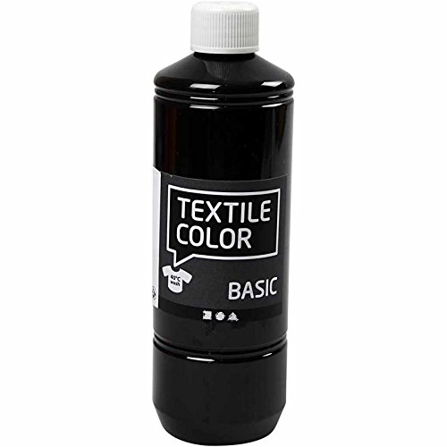 Art-Manufacture-Design - Pintura textil (500 ml), color negro