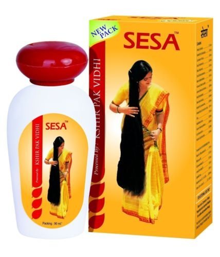 Artcollectibles India Sesa - Aceite para el cabello, anticaspa, para la pérdida de cabello, canas, cabello saludable, de plantas, 90 ml