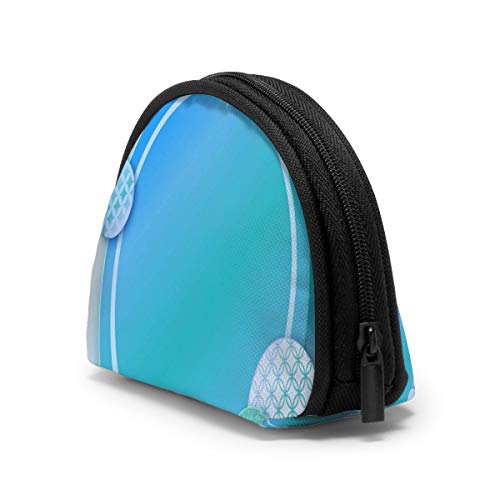 Arte de Papel Marco Azul Japón Ola Naturaleza Mujeres Chinas Niñas Shell Cosmético Maquillaje Bolsa de Almacenamiento Monedas de Compras al Aire Libre Monedero Organizador