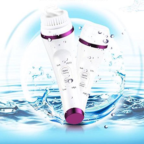 Artefacto Eléctrico De Lavado Facial Instrumento Limpiador Impermeable De Masaje Ultrasónico Instrumento Limpiador De Poro Facial Multifuncional (200 * 55 * 55MM)