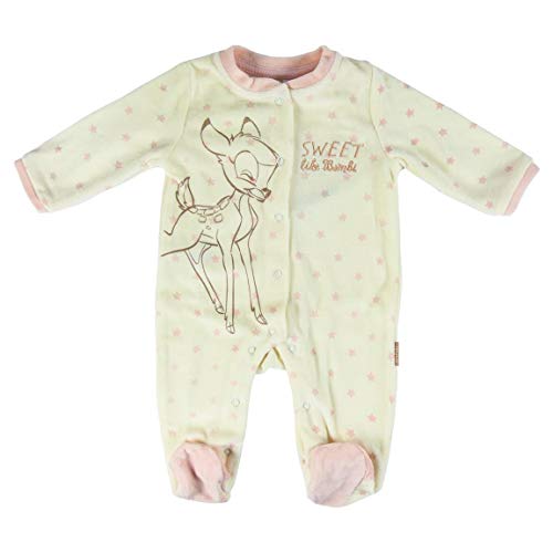Artesania Cerda Pelele Velour Disney Bambi, Blanco (Blanco C01), 1m Unisex bebé