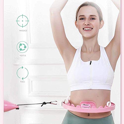 ARTF Inteligente del aro de Hula-Fitness, Rosa Auto-Spinning Hula Hoop inteligente Contando aro de Hula de equipos deportivos, vientre Pérdida de Peso Pérdida de quema de grasa desmontable de Hula Hoo